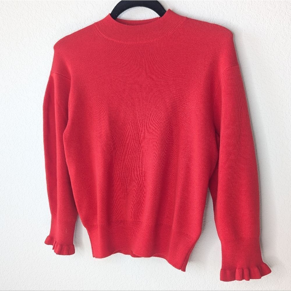 Madewell Red Merino Wool Sweater XS NWT
